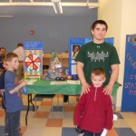 Ezra Keough with the Dean family at his Tackle Juvenile diabetes presentation at the healthy kids day at the Somerset hills YMCA